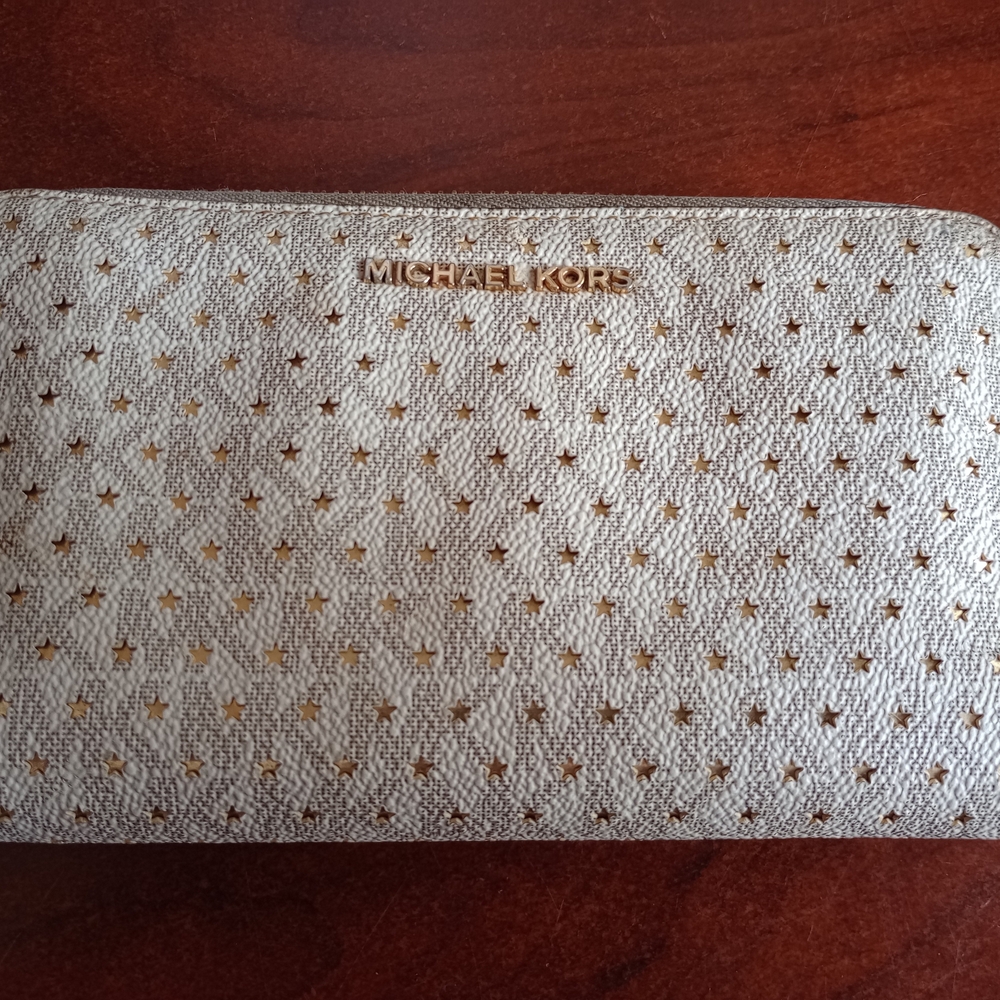 Michael Kors Gold Star-Patterned Wallet